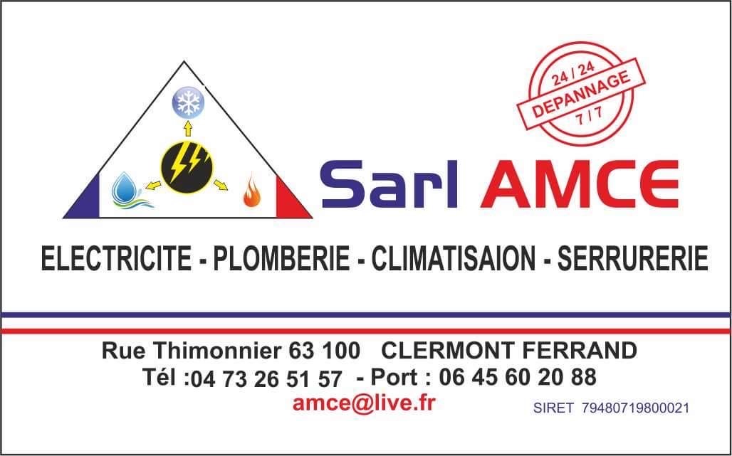 AMCE ELECTRICIEN PLOMBIER CHAUFFAGISTE CLIMATICIEN 24h/7jrs